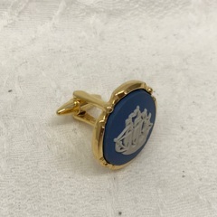 ☆ドリーム２号館☆WEDGWOOD/カフス＆タイピンセット/陶器×GPの画像