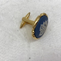 ☆ドリーム２号館☆WEDGWOOD/カフス＆タイピンセット/陶器×GPの画像