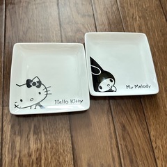 キティ&マイメロ小皿セット