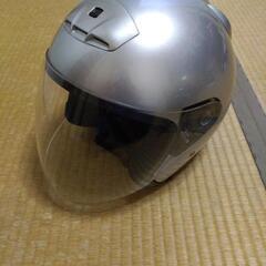 ヘルメット　ジェットヘル　シルバー