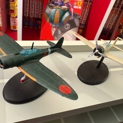 飛行機　零戦他、6機ミニチュア模型　中古品の画像