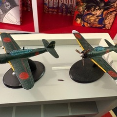 飛行機　零戦他、6機ミニチュア模型　中古品の画像