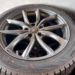 【未使用】DUNLOP　winterMAXX02 未使用　235/50R18　ホイール付きの画像