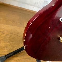 【値引きあり】Greco エレキギター バーガンディ ハードケース付き　ワインレッドの画像