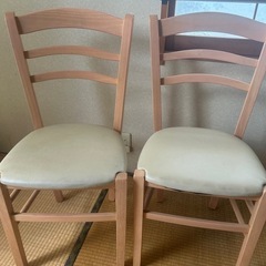 譲ります！ダイニングチェア　二脚