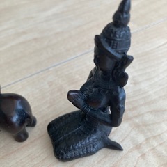 バリ雑貨　木製　ゾウと神様　４つの画像