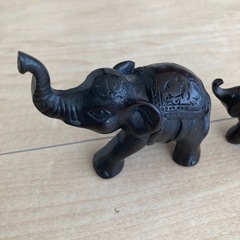 バリ雑貨　木製　ゾウと神様　４つの画像