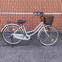 26インチ自転車シルバー