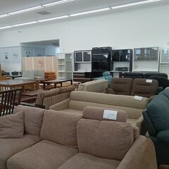 ★ジモティ割あり★  ソファ ブラウン H86×D87×W158 クリーニング済み HJ6473の画像