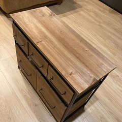 引き渡し決定済:ラック　小物収納　アイアンウッドの画像