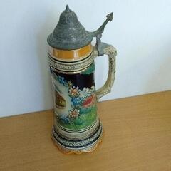 0503-253 陶器製ビールジョッキ（オルゴール付き）