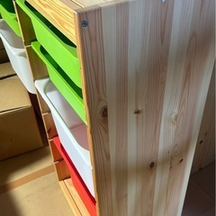 表示価格から500円値下げ中　IKEA トロファスト　収納コンビネーション　ボックス付き　子供部屋　収納棚　TROFAST　イケア　おもちゃ箱の画像