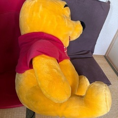 くまのプーさん　60センチ　特大ぬいぐるみ　汚れありの画像