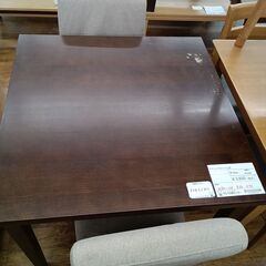 ★ジモティ割あり★  ダイニングセット２人用 ダークブラウン H...
