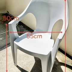 【イス】屋外用　イス　プラスチック製の画像