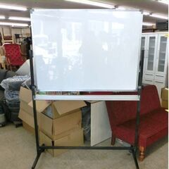 ホワイトボード 幅120cm×高さ90cm スタンド付き キャス...