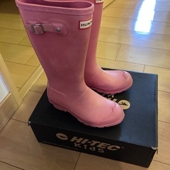 UK1 20cm〜21cmくらい？ハンターピンクブーツの画像