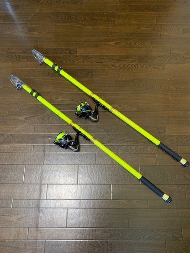 1万円　海釣りセット×2　シマノリールつき　釣り竿　ロッド　フィッシング　バス　シーバス　リール