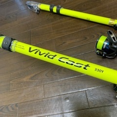 1万円　海釣りセット×2　シマノリールつき　釣り竿　ロッド　フィッシング　バス　シーバス　リールの画像