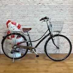 【大人用】整備済中古自転車 ブリヂストン 27型ロココ 茶色 <...