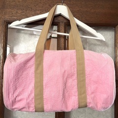 【美品】one way ショルダーバッグ コーデュロイ ピンクの画像
