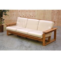 ≪zyt2104ジ≫ ヴィンテージ家具 日本楽器 3人掛けソファ...