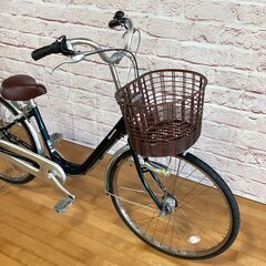  【大人用】整備済中古自転車 ブリヂストン 軽いアルミフレーム 26型カルーサ 緑色 <自転車のオオムラ 静岡店>の画像