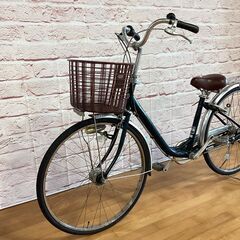  【大人用】整備済中古自転車 ブリヂストン 軽いアルミフレーム 26型カルーサ 緑色 <自転車のオオムラ 静岡店>の画像