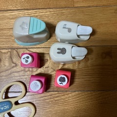 子供用工作セット　ギザギザハサミ・型抜きの画像