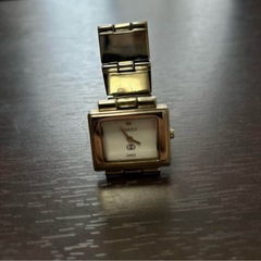 『ジャンク品』MACE シルバー スクエア時計