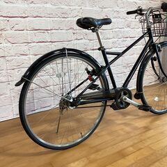 【大人用】整備済中古自転車 ブリヂストン 27型プレスティーノ ベルト駆動  黒色 <自転車のオオムラ 静岡店>の画像