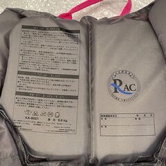 美品 AQA 子供 ライフジャケット サイズM 120〜140㎝ 女の子用の画像