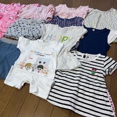 80cm 子ども夏服 14点まとめ売り 甚平･ズボン･肌着･Tシャツ･ロンパースの画像