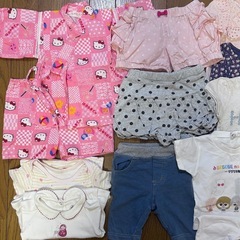 80cm 子ども夏服 14点まとめ売り 甚平･ズボン･肌着･Tシャツ･ロンパースの画像