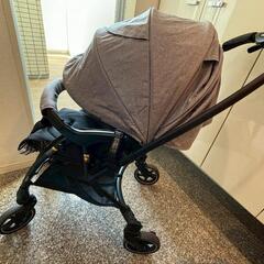 【美品.元値￥67,540】Pigeonベビーカー＋純正レインカバーの画像