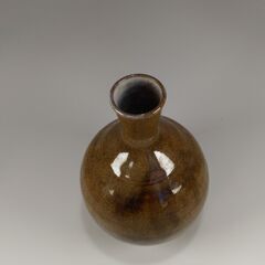 未使用！ 陶器 一輪挿し 花瓶　茶道　茶道具　インテリア　生け花の画像
