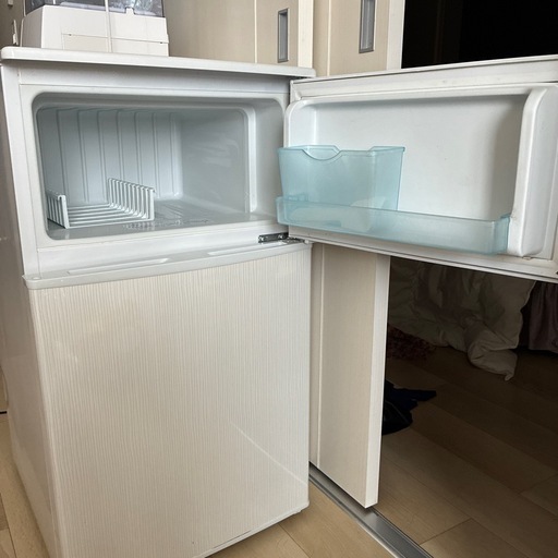 冷蔵庫 ホワイトストライプ AR-100E-W[96L/2ドア/右開きタイプ]30L