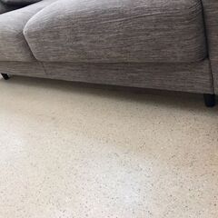 【A653】二人掛けソファ ブラウン 幅177cm×奥行75cm×高さ（座面まで）40cm の画像