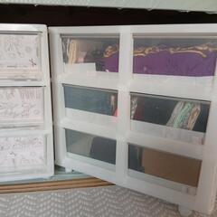 CAINZ 押入れロングチェスト3段 ２個　ホワイトの画像