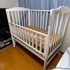 KATOJI ベビーベッドキャスター付き