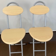 折りたたみイス2脚セット　山善