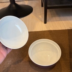 お椀 はなぶさ 茶碗 皿 蓋付き 4個の画像