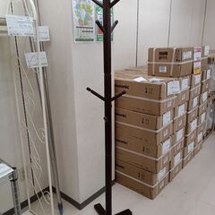 ★ジモティ割あり★  ハンガーラック ダークブラウン W42×D...