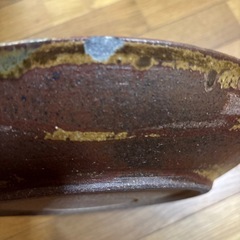 ③大鉢　大皿　陶器　作家物　窯印あり　※縁に欠け１ヶ所　　の画像