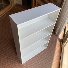 4段本棚　白