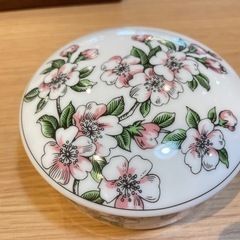 B7033【ティファニー】ボンボニエール 桜 小物入れの画像