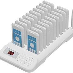 🍀【美品】ゲストページャー ワイヤレスチャイム 受信機20台セット フードコート 病院 受付 お客様 呼び出しベル 飲食店
