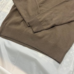 洗えるミラノリブ編みワイドプルパーカー（Sサイズ）の画像