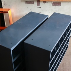 【武蔵小山店】 [在庫4点→3点 各売] DURHAM 24 OPENING BIN スチールキャビネット PFS P.F.S. PACIFIC FURNITURE SERVICE インダストリアル 本棚 小物 収納 靴箱 ガレージ スチール 棚 キャビネット シンプル industrial steel iron garage cabinet bookcase us usa america の画像
