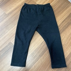 黒　裏起毛パンツ